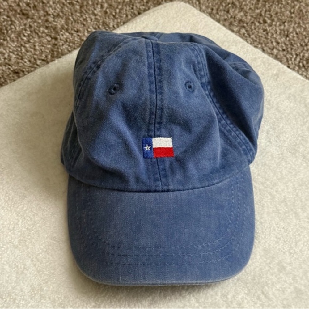Texas Flag Embroidered Dad Hat Adams Blue Adjustable Strapback Baseball Cap - Picture 2 of 7